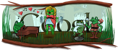 Google Logo: Gioacchino Rossini's 220th birthday, famous Italian composer (Leap Year)